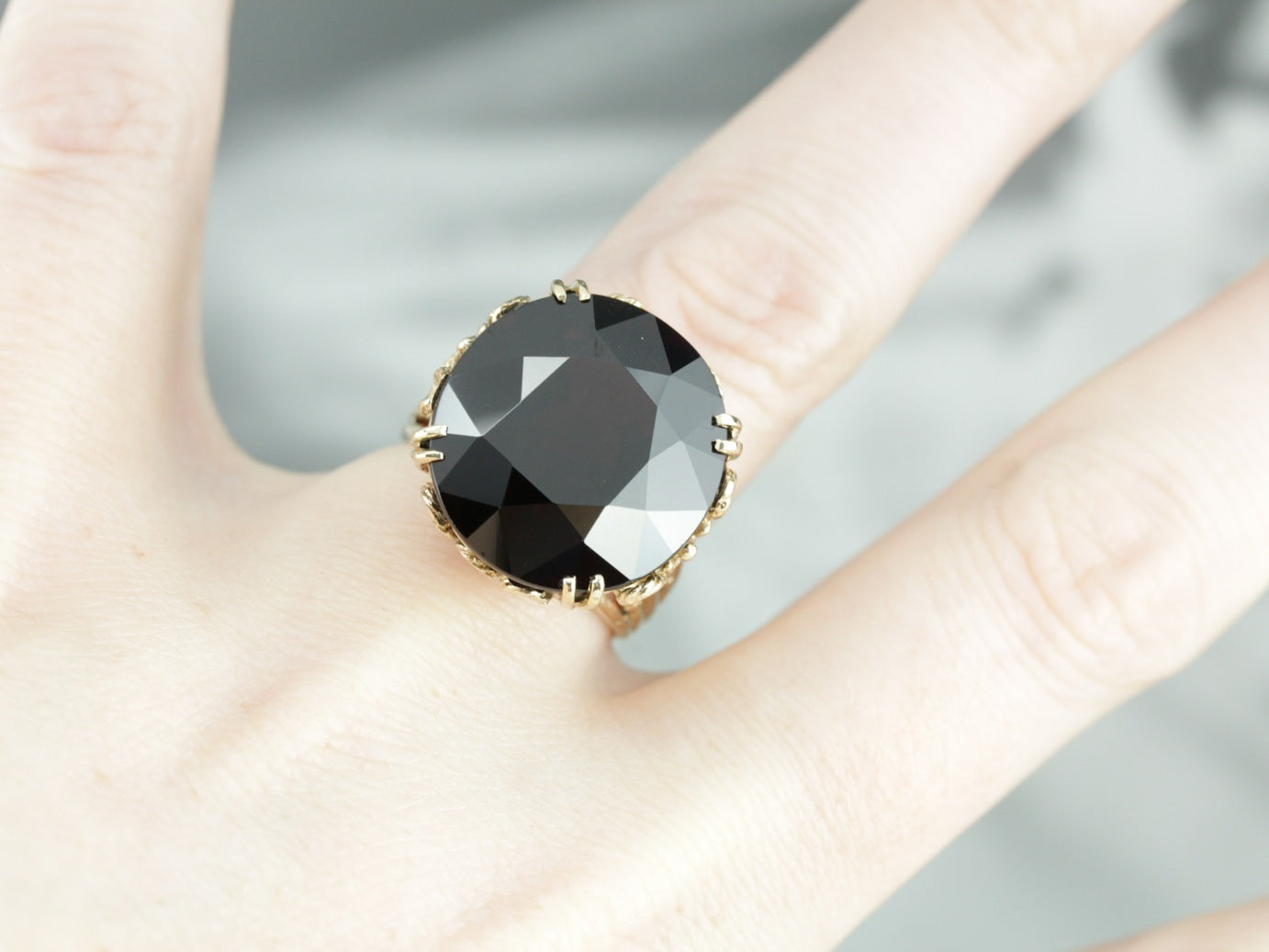 Stunning Collector's Quality Pyrope Garnet Cocktail Ring