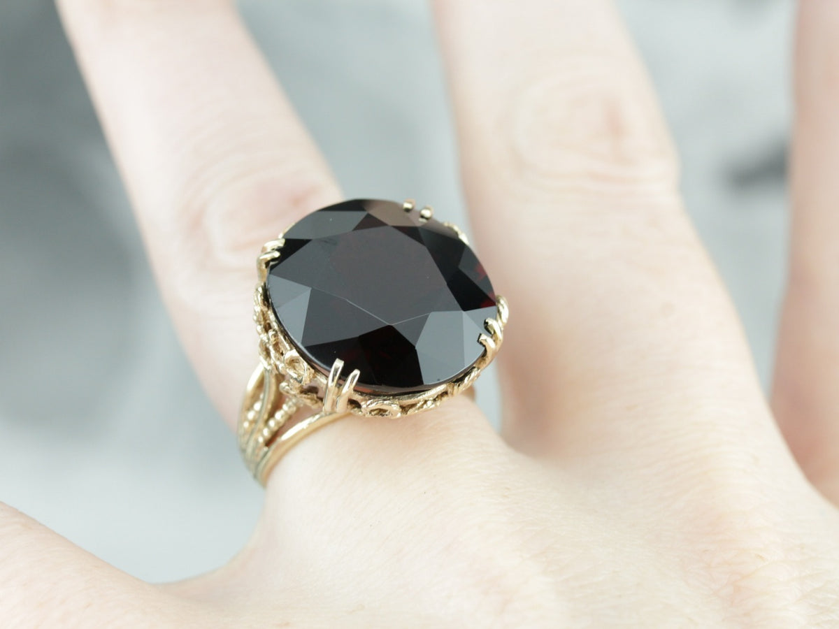 Stunning Collector's Quality Pyrope Garnet Cocktail Ring
