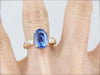 Important Ceylon Sapphire and Diamond Cocktail or Engagement Piece