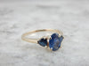Thai Sapphire and Gold Ring Saturated with Color