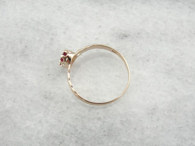 Antique Ruby and Gold Ladies Ring for Everyday