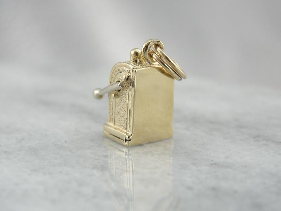 Vintage One Armed Bandit in Gold