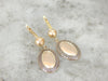 Greek Key Drop Earrings in Shining Gold