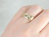 Vintage Yellow Gold Patterned Wedding Band