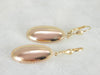 Rose Gold Earrings with Sophisticated Milgrain Edging