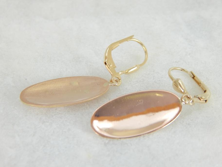 Rose Gold Earrings with Sophisticated Milgrain Edging