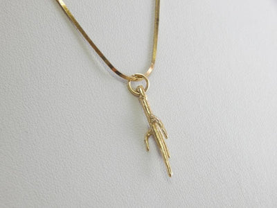 Yellow Gold Cactus Charm or Pendant