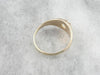 Vintage Belcher Set Engagement Ring in Gold and Diamond
