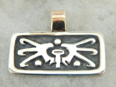Vintage Mexican Sterling Silver Pendant