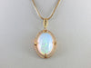 Important Collector's Gemstone Pendant, Ethiopian Opal in Filigree Gold