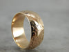 Cloud Patterned Gold Band with Perfect Texture