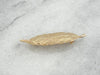 Naturalistic Leaf or Feather Brooch in Gold