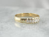 Five Oval Diamond and Yellow Gold Band