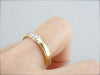 Five Oval Diamond and Yellow Gold Band