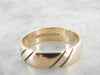 Timeless Lines, Vintage Wedding Band in Yellow Gold