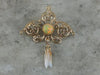 Victorian  Pin with Ethiopian Opal and Pearl Accent