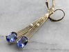 Our Finest Tanzanite and Pearl Filigree Drop Earrings