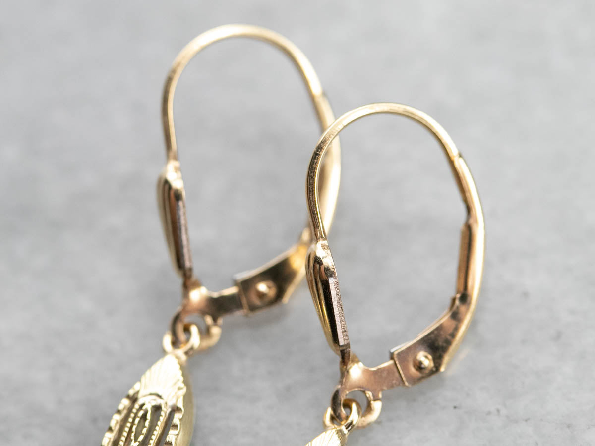 Our Finest Tanzanite and Pearl Filigree Drop Earrings