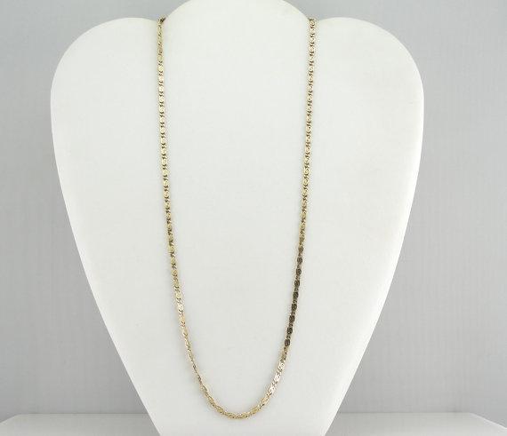 Unisex Yellow Gold Chain With Spiral Links