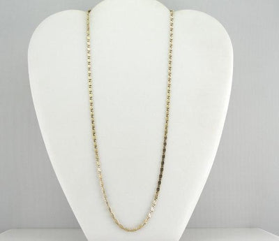 Unisex Yellow Gold Chain With Spiral Links